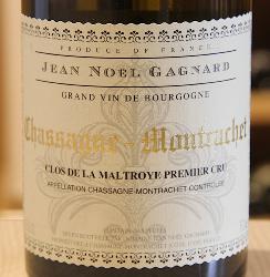 CHASSAGNE-MONTRACHET 1er Cru "CLOS DE LA MALTROIE" - Domaine Jean-Noël Gagnard - 2023 Blanc BIO 0,75