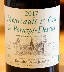 MEURSAULT 1er Cru "LE PORUZOT-DESSUS" - Rémi Jobard - 2017 Vin Blanc BIO 0,75L