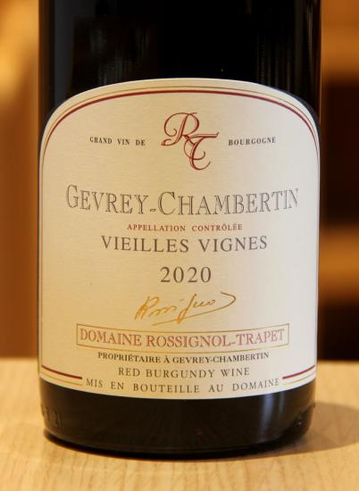 GEVREY CHAMBERTIN Vieilles Vignes - Domaine Rossignol-Trapet - 2020 Rouge BIO 0,75L