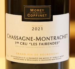 CHASSAGNE-MONTRACHET 1er Cru "LES FAIRENDES" - Morey-Coffinet - 2021 Blanc BIO 0,75L