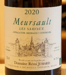 MEURSAULT  "LES NARVAUX" - Rémi Jobard - 2020 Vin Blanc BIO 0,75L