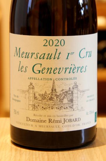 MEURSAULT 1er Cru "LES GENEVRIÈRES" - Rémi Jobard - 2020 Vin Blanc BIO 0,75L