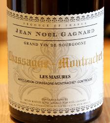 CHASSAGNE-MONTRACHET  "LES MASURES" - Domaine Jean-Noël Gagnard - 2023 Blanc BIO 0,75L