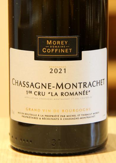 CHASSAGNE-MONTRACHET 1er Cru "LA ROMANÉE" - Morey-Coffinet - 2021 Blanc BIO 0,75L