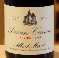 BEAUNE 1er Cru LES TEURONS - Albert Morot - 2018 Rouge BIO 0,75L