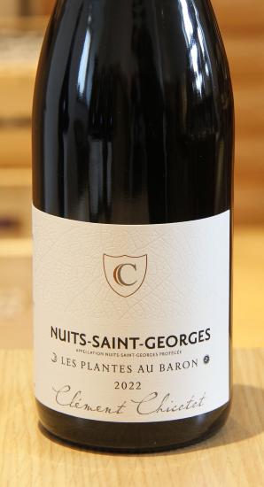 NUITS-SAINT-GEORGES "LA PLANTE AU BARON" - Domaine Georges Chicotot - 2022 Rouge BIO 0,75L