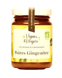 Confiture extra de Poires Gingembre bio