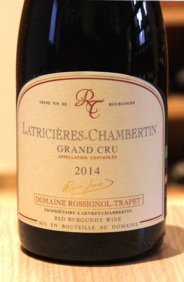 LATRICIÈRES CHAMBERTIN GRAND CRU - Domaine Rossignol-Trapet 2014 Rouge BIO 0,75L