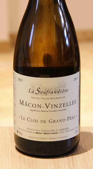 MACON-VINZELLES Le Clos de Grand-Père - Bret Brothers - 2023 Blanc BIO 0,75L