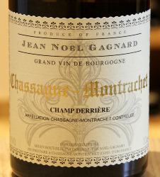 CHASSAGNE-MONTRACHET  "CHAMP DERRIERE" - Domaine Jean-Noël Gagnard - 2023 Blanc BIO 0,75L