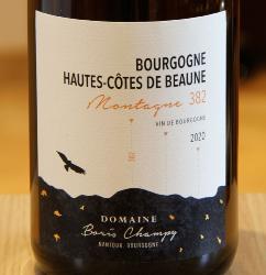 BOURGOGNE HAUTES COTES DE BEAUNE Montagne 382 - BORIS CHAMPY - 2020 Blanc BIO 0,75L