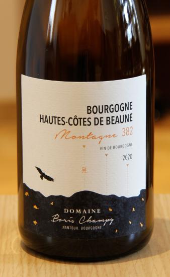 BOURGOGNE HAUTES COTES DE BEAUNE Montagne 382 - BORIS CHAMPY - 2020 Blanc BIO 0,75L
