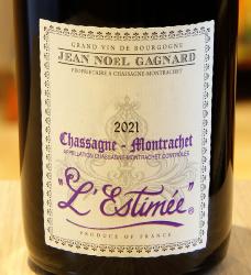 CHASSAGNE-MONTRACHET "L'ESTIMÉE" - Domaine Jean-Noël Gagnard - 2021 Rouge BIO 0,75L