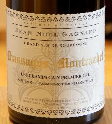 CHASSAGNE-MONTRACHET 1er Cru "LES CHAMPS GAIN" - Domaine Jean-Noël Gagnard - 2021 Blanc BIO 0,75L