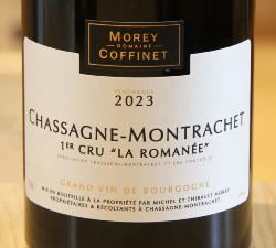 CHASSAGNE-MONTRACHET 1er Cru "LA ROMANÉE" - Morey-Coffinet - 2023 Blanc BIO 0,75L