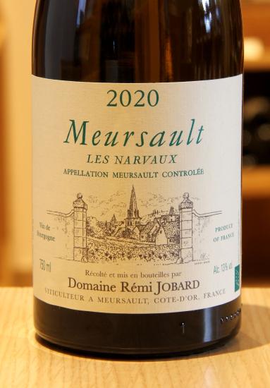 MEURSAULT  "LES NARVAUX" - Rémi Jobard - 2020 Vin Blanc BIO 0,75L