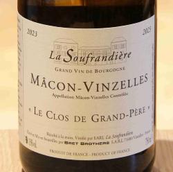 MACON-VINZELLES Le Clos de Grand-Père - Bret Brothers - 2023 Blanc BIO 0,75L