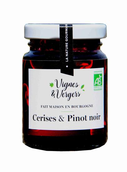 Confiture extra de Cerises & Pinot noir bio