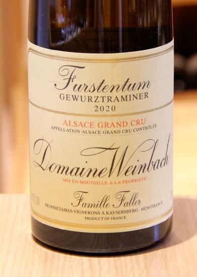 GEWURZTRAMINER GRAND CRU FURSTENTUM - Domaine de Weinbach - 2020 Blanc BIO - 0,75L