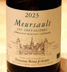MEURSAULT  "LES CHEVALIÈRES" - Rémi Jobard - 2023 Vin Blanc BIO 0,75L